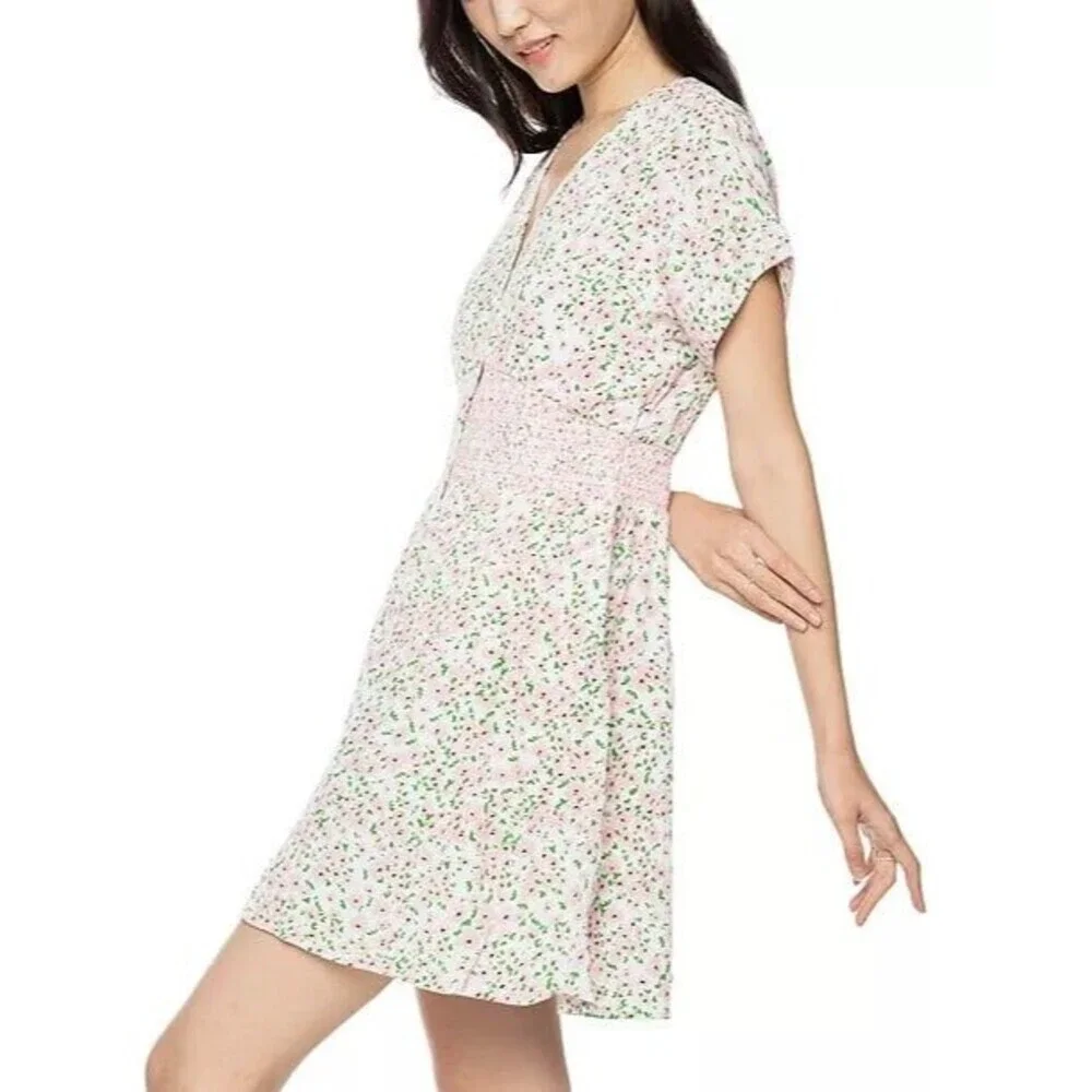 Black Tape Floral Smocked Summer Dress Women’s Size Small Petite NWT - Picture 3 of 10